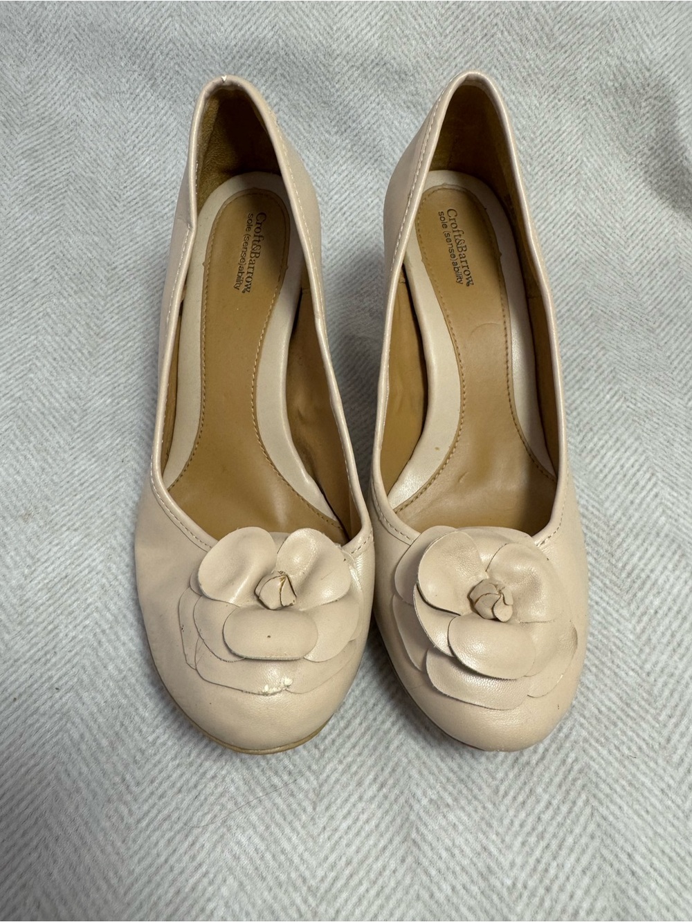 Croft & Barrow Floral Round-Toe Heels